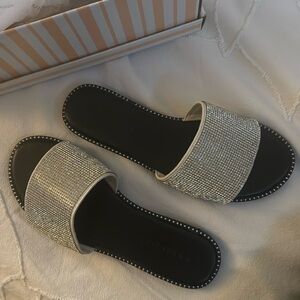 Rhinestone Sandals Size 6 NWT